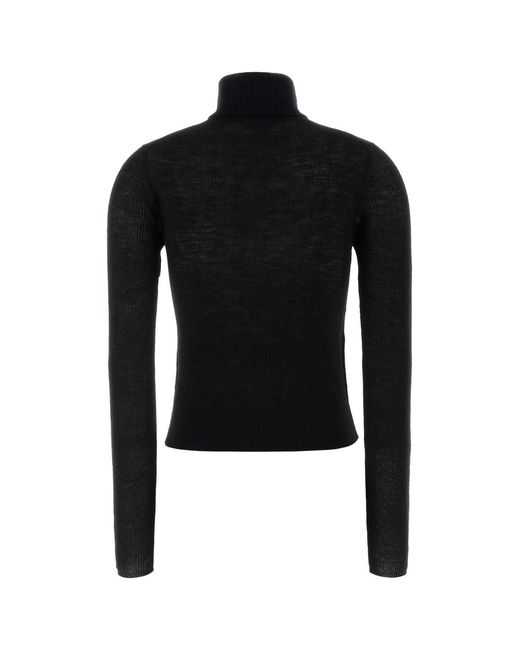 Burberry Black Wool Blend Sweater