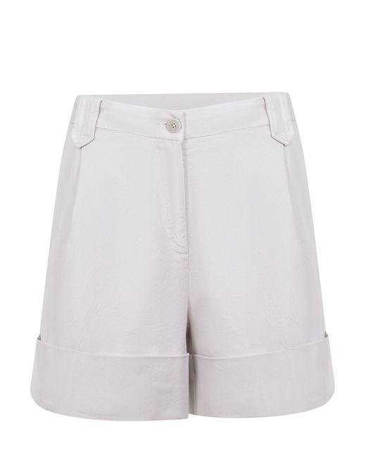 Fay White Shorts Made Of A Cotton Blend