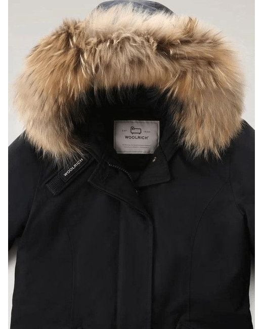 Woolrich Blue Parka Arctic Donna Cotone Blu/ Scuro