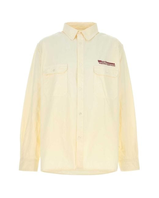 Willy Chavarria Natural Corcoran Ls Shirt for men