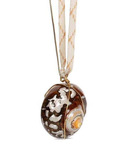 Dries Van Noten White Charm Necklace