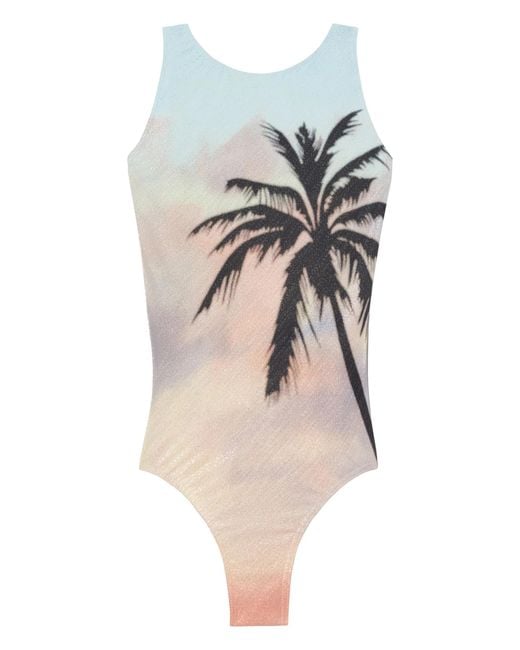Palm Angels Multicolor Sunrise Palm Swimsuit
