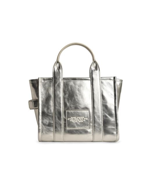 Marc Jacobs White Small 'Tote' Leather Bag