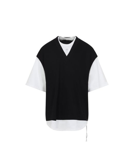 Mastermind Japan Black Vest Layered Ss Tee