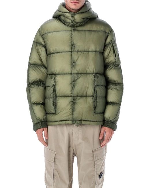 C P Company Green D.D. Shell Puffer Jacket for men