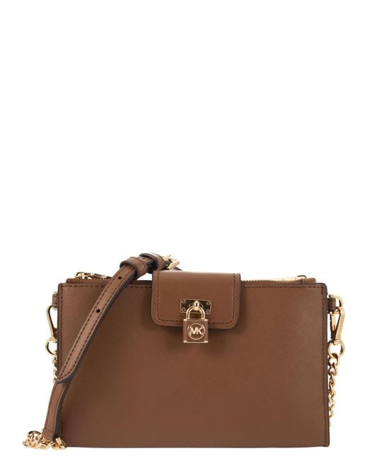 Ruby Bag in Saffiano Leather di Michael Kors in Brown