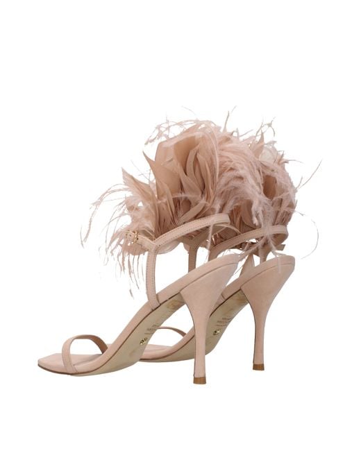 Stuart Weitzman Pink Sandali Donna Camoscio Rosa/Rosa Polvere