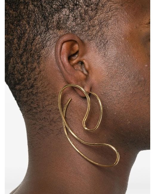 Panconesi White P Continua Earrings Large