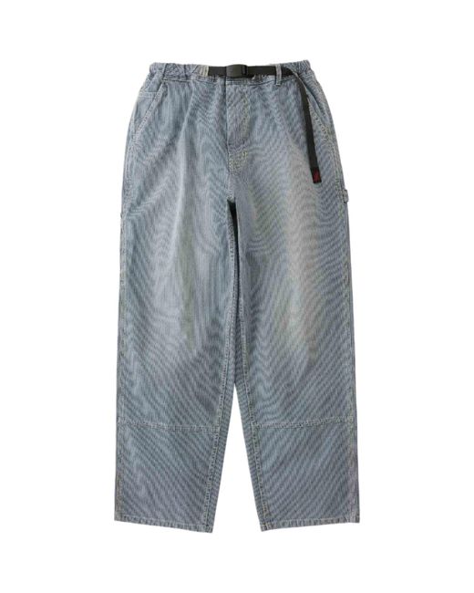 Gramicci Blue Japanese Hickory Denim Work Pant for men