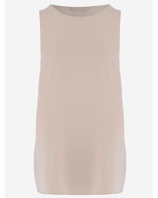 Allude Natural Stretch Silk Top
