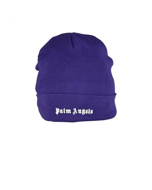 Palm Angels Blue Beanie