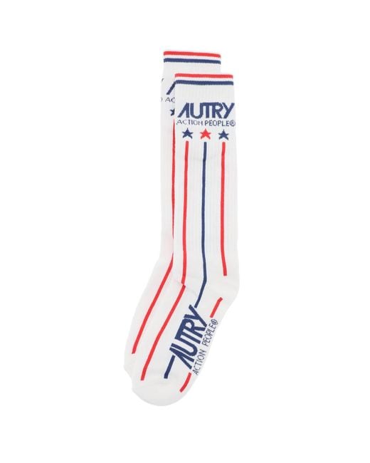 Calcetines de tenis de Autry de hombre de color White