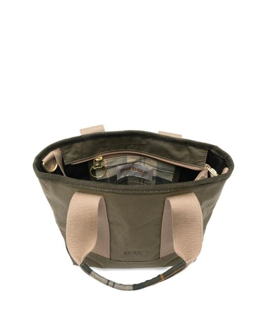 Barbour White Mini Mya Tote Bag