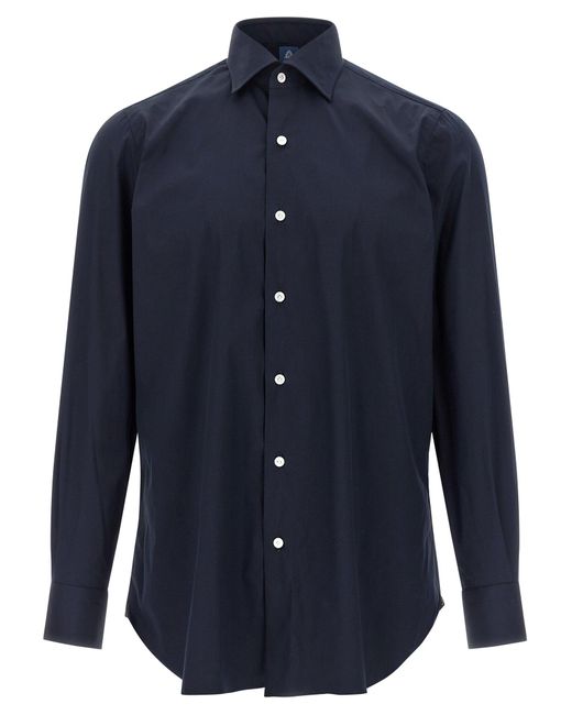 Finamore 1925 'Napoli' Hemd in Blue für Herren