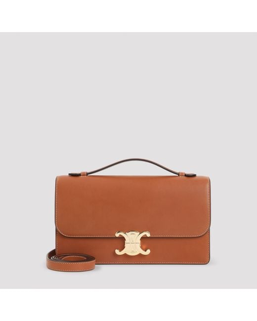 Céline Brown Triomphe Medium Folio