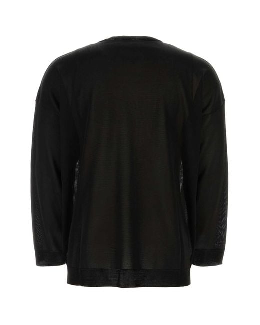 Valentino Garavani Black Viscose Sweater for men