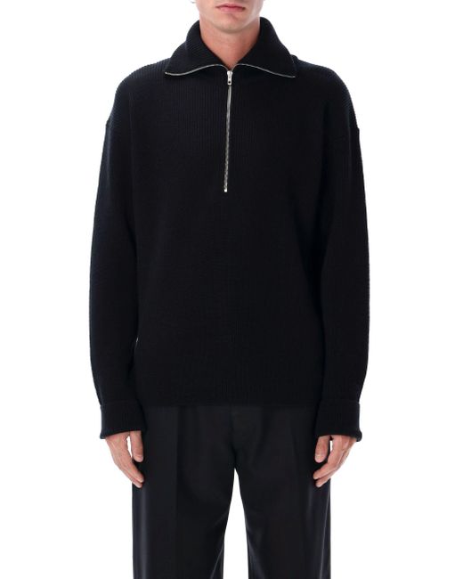 Lemaire Pullover schwarz in Blue für Herren