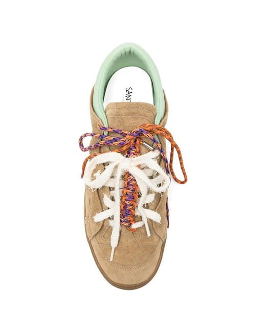 Santha Multicolor Love Park Suede Castagna
