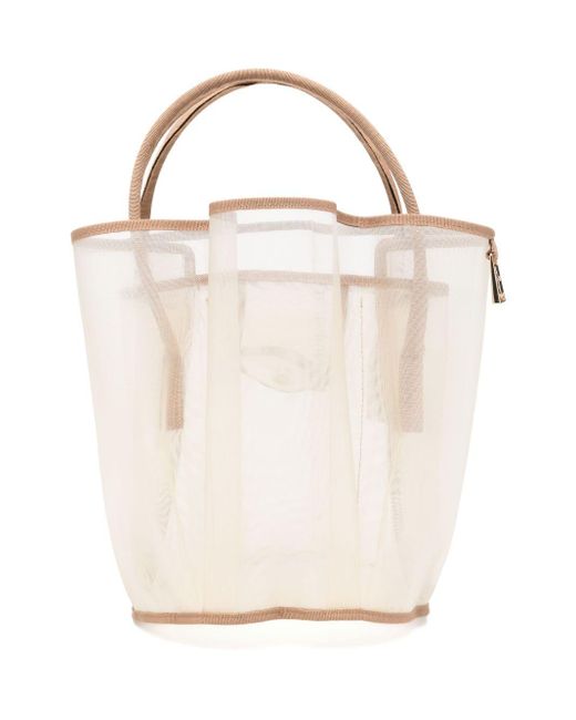 Tote Bag Di Afa di La Milanesa in White