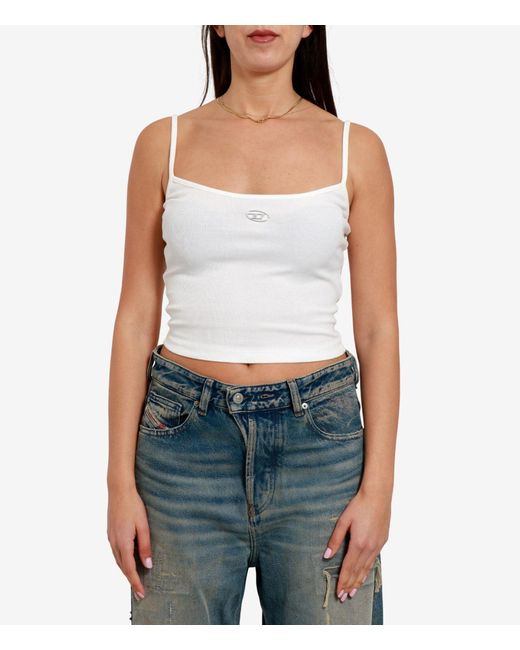 DIESEL White T Shirts And Polos