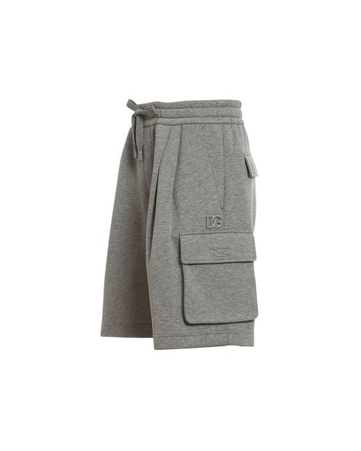 Pantalones cortos de pista de Dolce & Gabbana de hombre de color Gray