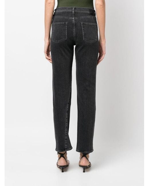 Totême Black Twisted Seam Denim Jeans