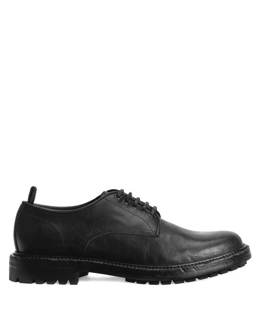 Dolce & Gabbana Black Leather Oxford Lace Ups