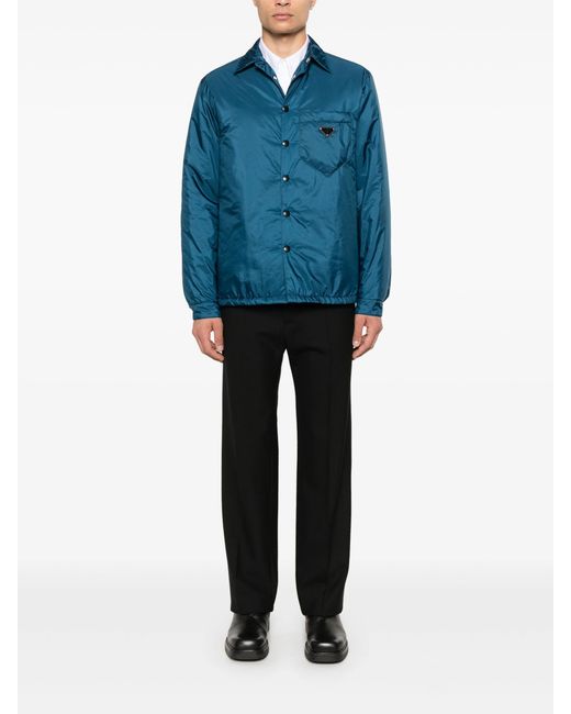 Prada Blue Re-Nylon Shirt for men