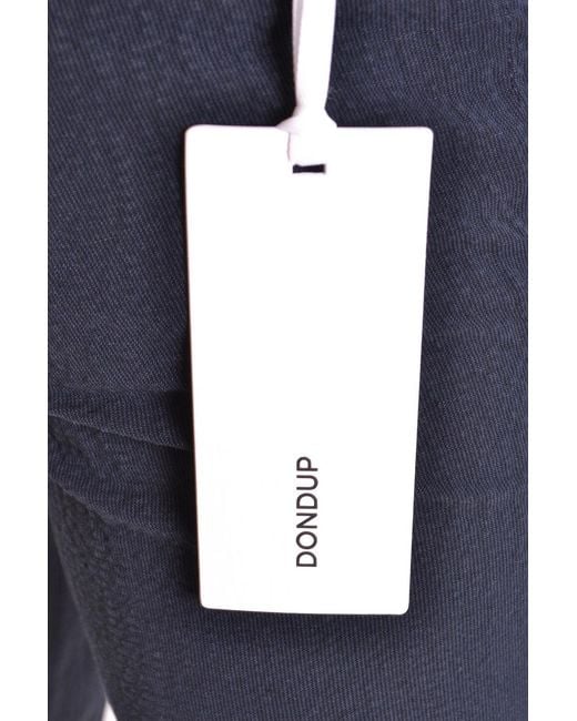 Dondup Blue Trousers for men