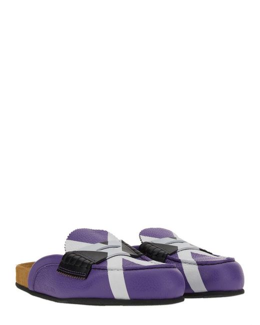 COLLEGE Purple Sabot With Iconic "X"