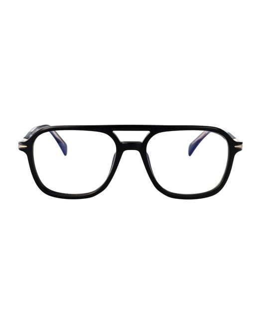 David Beckham Black Optical Frames Db1182 Acetate Glasses for men