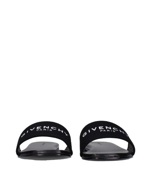 Givenchy Black Slippers And Clogs 4G Fabric