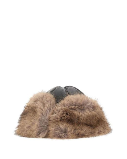 Stand Studio Brown Mütze aus Faux Fur