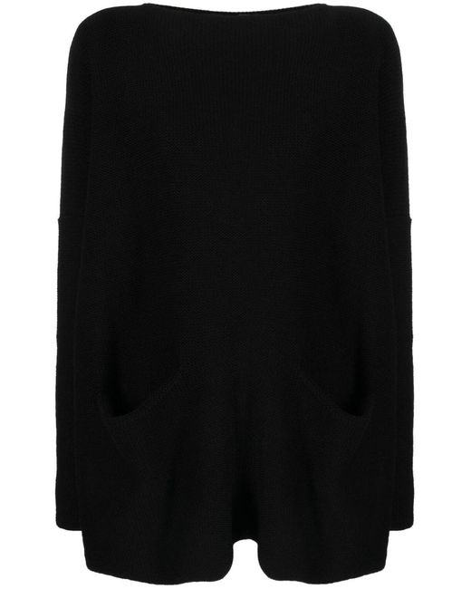 Daniela Gregis Black Pullover Mit Taschen