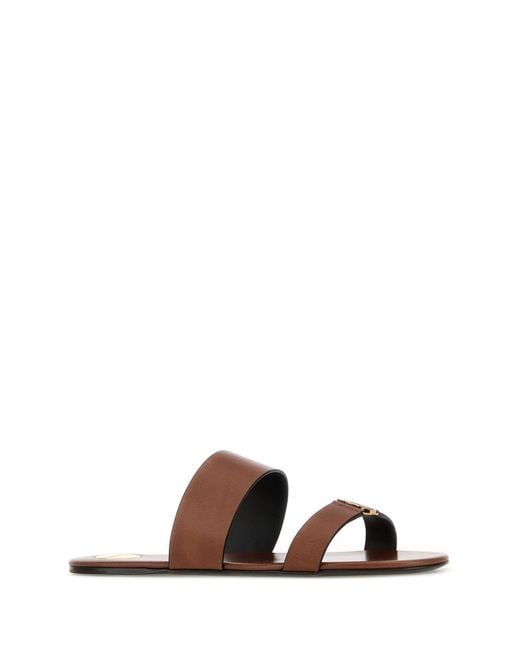 Saint Laurent Multicolor Leather Babylone Slippers