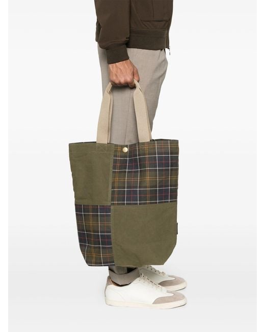 Barbour Multicolor Transport Patchwork Tote Bag Bags