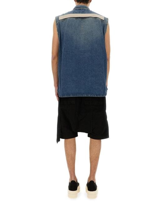 Rick Owens Blue Jacket for men