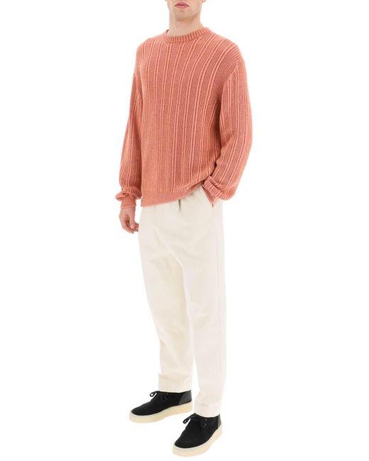 Cashmere, Seiden- und Baumwollpullover Agnona de hombre de color Pink