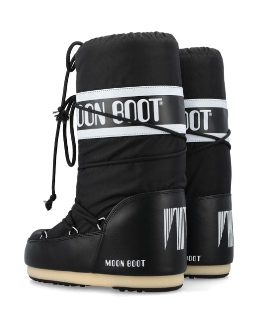 Moon Boot Black Icon High Nylon Upper