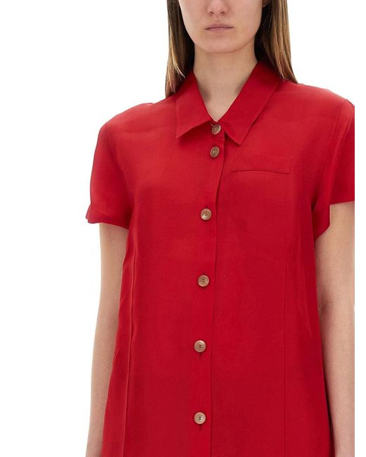 Khaite Red Effy Dress