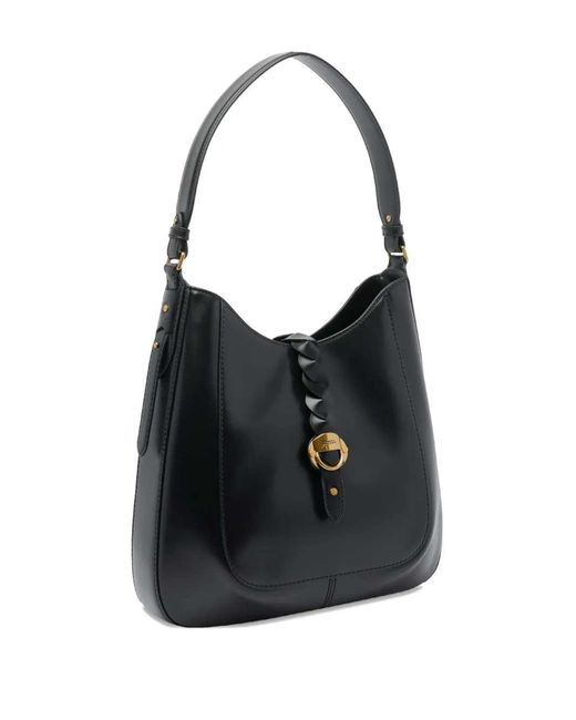 Isabel Marant Black Altay Crossbody Bag With Braided Details