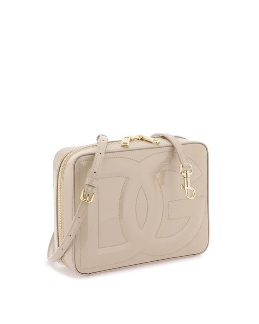 Dolce & Gabbana Natural Medium 'dg Logo' Camera Bag
