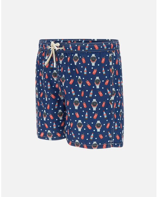Mc2 Saint Barth Blue Lighting Fantasy Cola Swimsuit for men