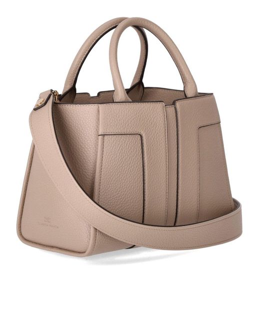 Elisabetta Franchi Natural Medium Handbag