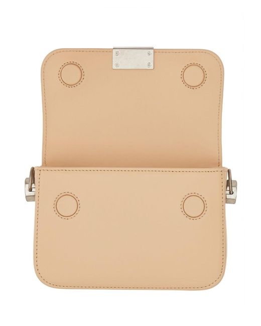 Off-White c/o Virgil Abloh Natural Mini Leather Binder Handbag