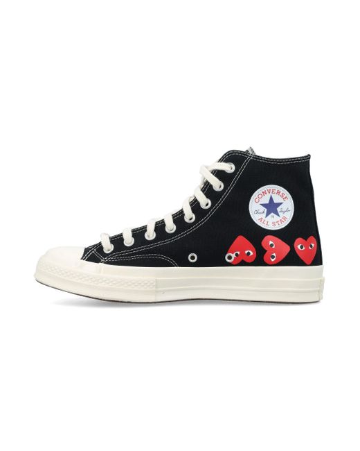 Comme des Garçons Black Multi Heart Hi Top
