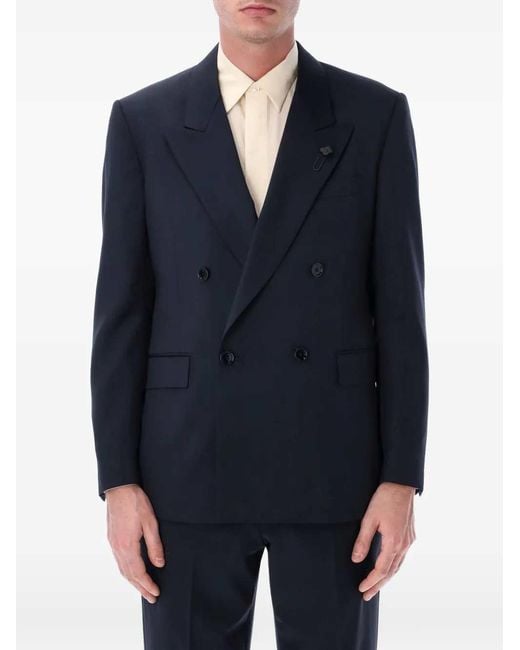 Lardini Brown Double Breasted Blazer