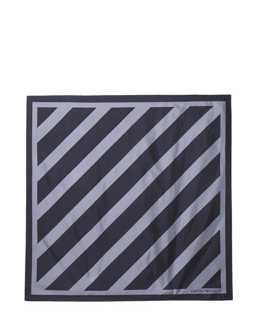 Bufandas negras Emporio Armani de hombre de color Blue