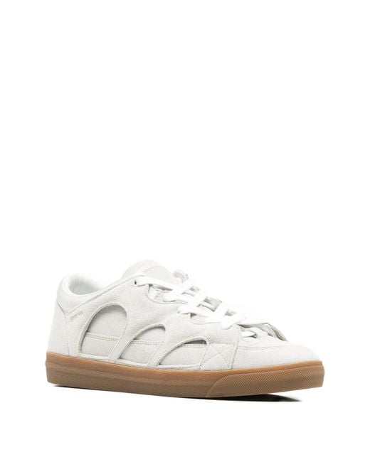 Santha White Love Park Suede