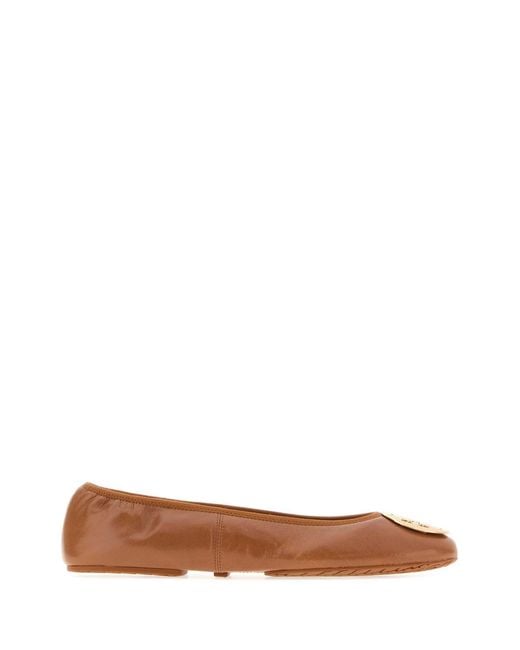Tory Burch Brown Reva Travel Ballet
